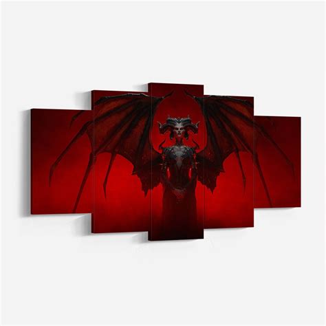 Diablo IV, Lilith Canvas Poster, Diablo 4 Canvas Wall Art, High Quality ...