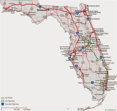 Florida State Road Map - Free Printable Maps