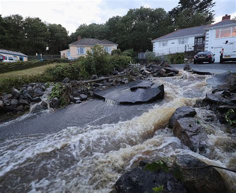 Cornwall village RAVAGED by flash floods | Daily Star