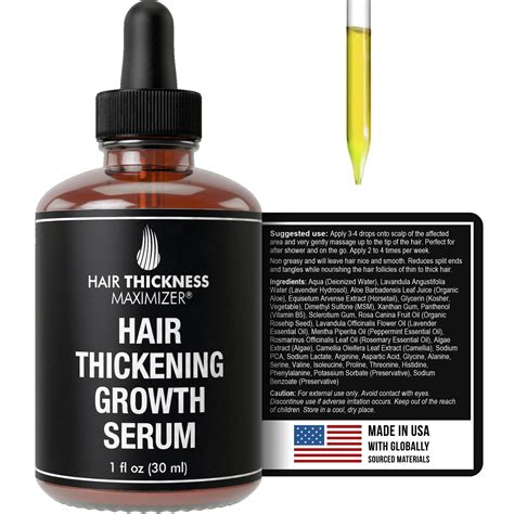 Buy Hair Growth Serum - Hair Loss Prevention Treatment by Hair Thickness Maximizer. Best Natural ...