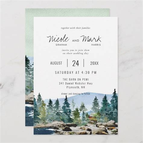 Forest Wedding Invitations - Rustic Wedding Invitations.org | Forest ...