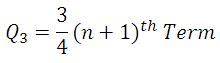 Quartile Formula