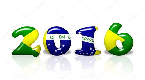 2016 in Brazil flag colors – Stock Editorial Photo © karenr #13276150