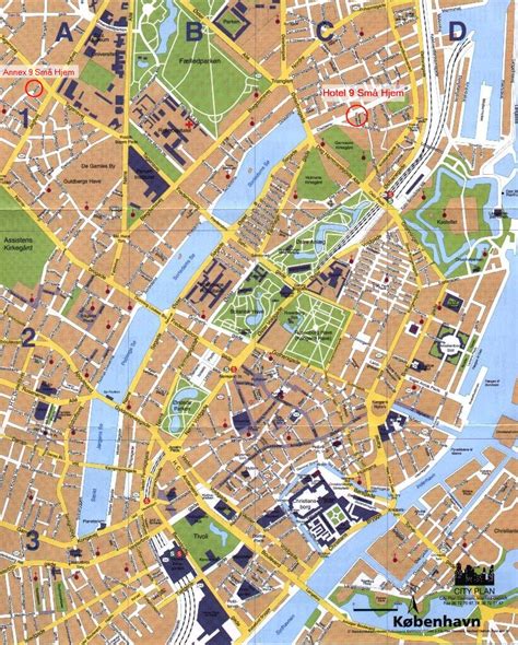 Parte central de Copenhague | Fora do Mapa