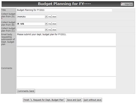 Workflow Sample: Making the Process of Budget-Deciding Transparent