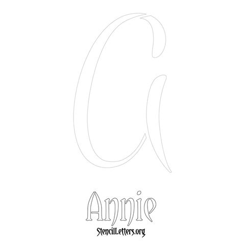 Annie Free Printable Name Stencils with 6 Unique Typography Styles and ...