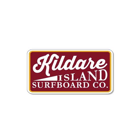 SDS Design Associates 3 inch Kildare Island Surfboard Co. Decal | Palmetto Moon