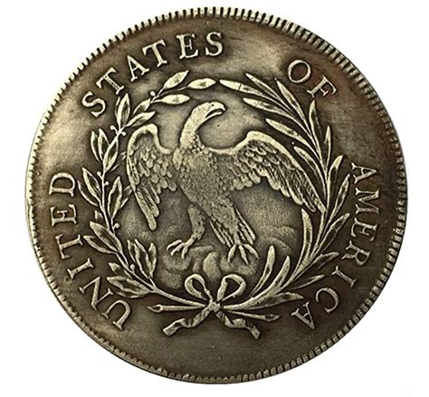 RARE Antique USA American 1796 Liberty Dollar Silver Color Coin ...