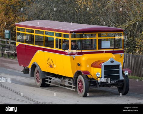 J2007 accessible bus at Beamish Open Air Museum, Beamish, County Durham ...