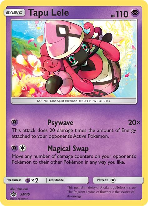 Pokémon Sun and Moon Promo Card SM045 Tapu Lele - Arcade Game Cards