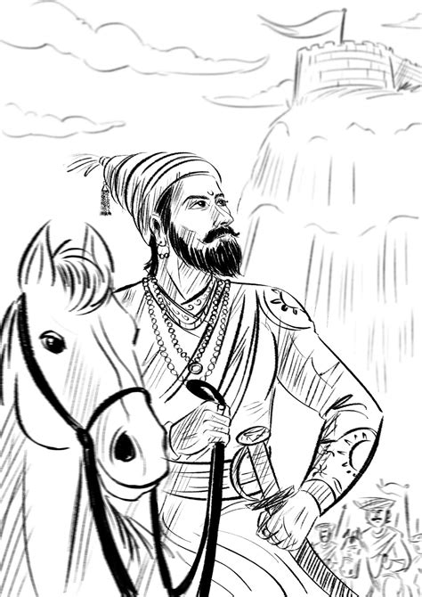 Download Shivaji Maharaj Pencil Sketch Images Gif