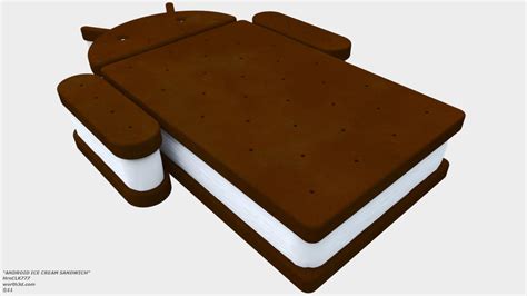 Android Ice Cream Sandwich Logo Render by Hrnclk777 on DeviantArt