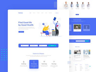 Medical Web Concept Design designs, themes, templates and downloadable graphic elements on Dribbble