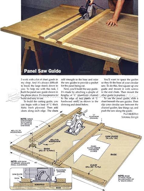 #962 DIY Circular Saw Guide • WoodArchivist | Panel saw, Woodworking jigs, Woodworking