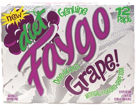 Diet Faygo Grape Soda 12-pack 12-oz. cans >