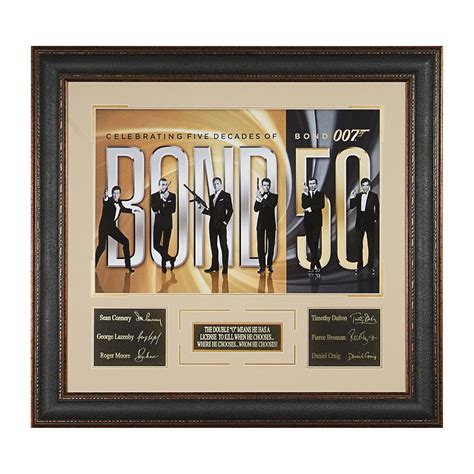 James Bond // 50 Year Collectible // Facsimile Signature Display - Millionaire Gallery - Touch ...