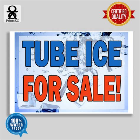 High Quality Tarpaulin / Tarp with Signage - Ice / Ice Candy / Ice ...