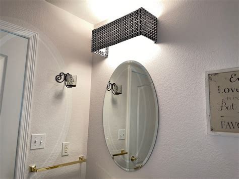 DIY Bathroom Light Fixture Cover – Everything Bathroom