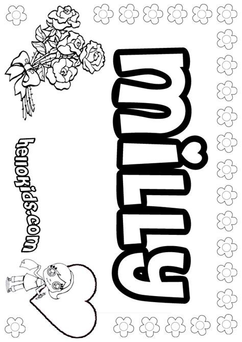 Milly And Molly - Free Colouring Pages