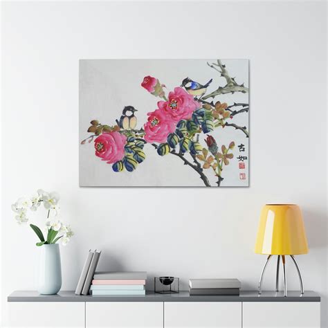 Korean Flower Painting Korean Art Print Korean Art Oriental - Etsy