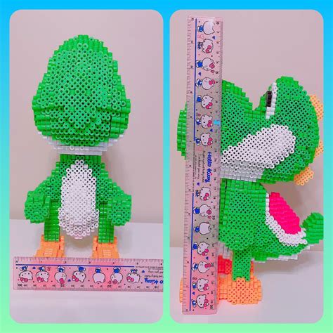 Instant Download 3D Perler Beads Pattern to Build This CUTE Green ...