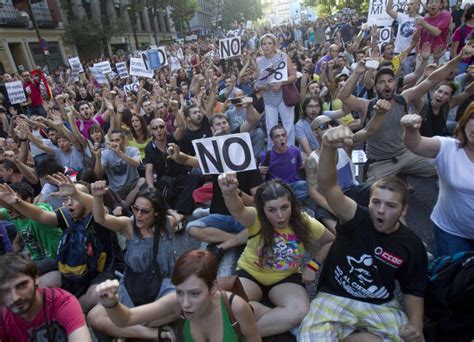 Angry protests in Spain over austerity plans