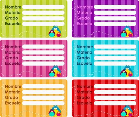 Etiquetas Escolares para Imprimir | Paper template free, Name tag for ...