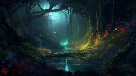 Night Forest backgrounds with Night Forest ambience sound [4k] | Forest ...