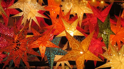 Free Images : light, star, flower, color, autumn, holiday, christmas tree, christmas decoration ...