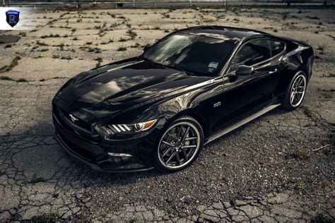 Rohana RC9 Custom Wheels on a Black Ford Mustang GT — CARiD.com Gallery