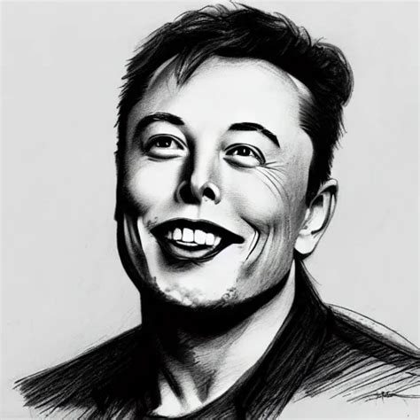 a pencil sketch of Elon Musk with a Hyperloop. | Stable Diffusion | OpenArt