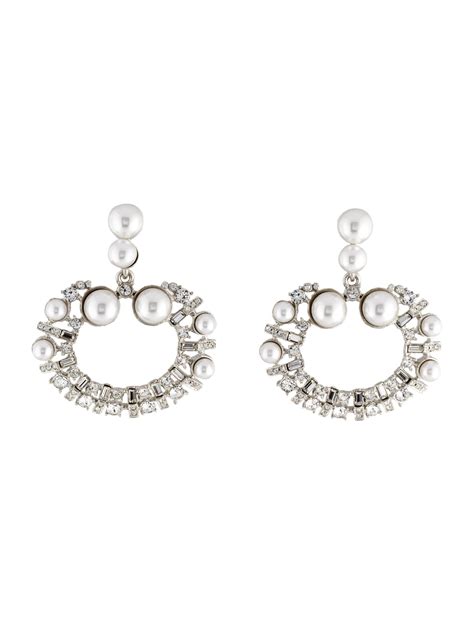 Mikimoto Vintage Pearl Drop Earrings - Sterling Silver Drop, Earrings - MIK24417 | The RealReal