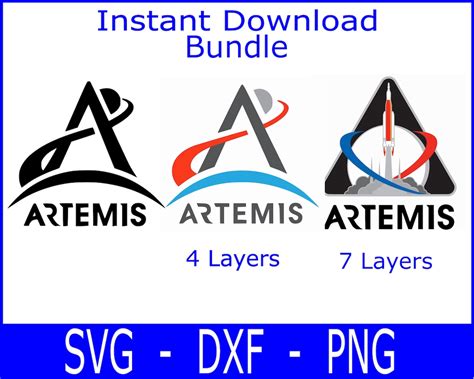 Artemis Svg Rocket Svgartemis NASA Svg space Moon Mission svg Bundle ...