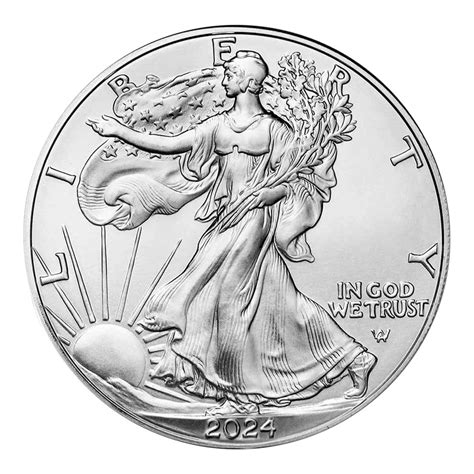 2024 $1 American Silver Eagle 1 oz BU - Pinehurst Coins