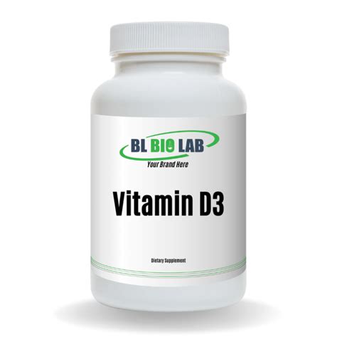 Private Label Vitamin D3 Supplement Manufacturing