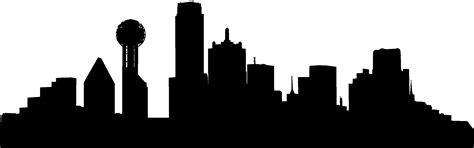 Dallas Skyline Silhouette Vector at GetDrawings | Free download