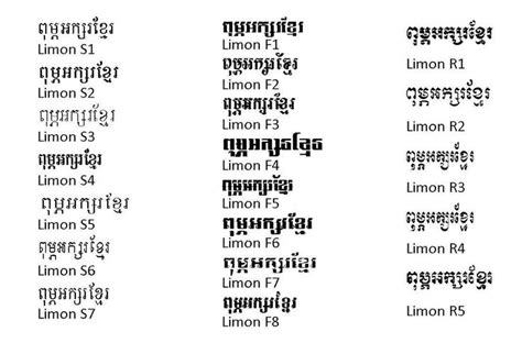 Download font Limon Khmer font for your computer - Khmer Soft | Online ...