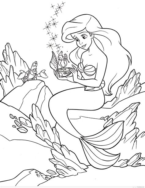 Pin by Ольга on draw | Ariel coloring pages, Mermaid coloring pages ...