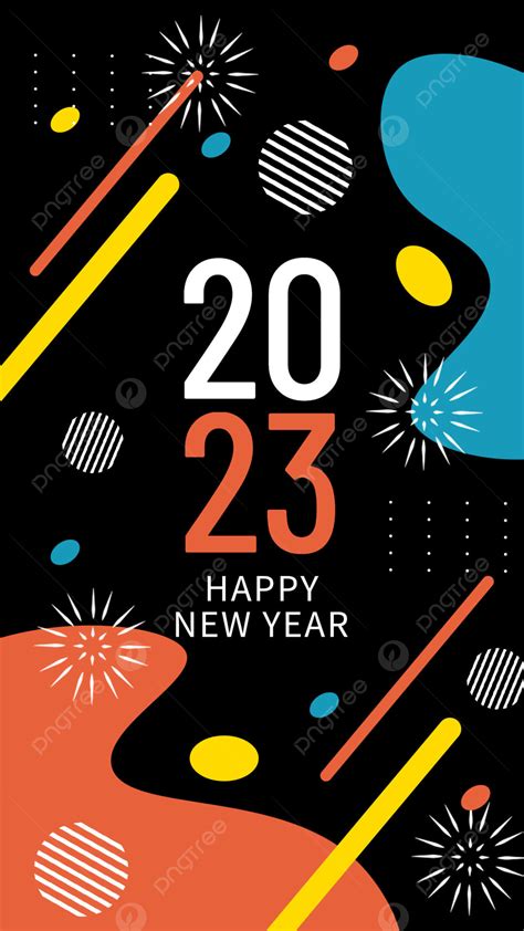 2023 Happy New Year Party Firework Poster Template Download on Pngtree