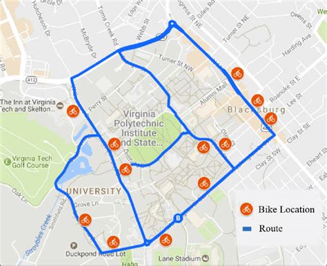 Map. Experimental route and bicycle location (Source: Google Maps). | Download Scientific Diagram