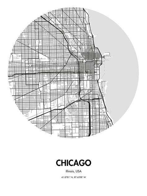 CHICAGO MAP POSTER - Dot Press