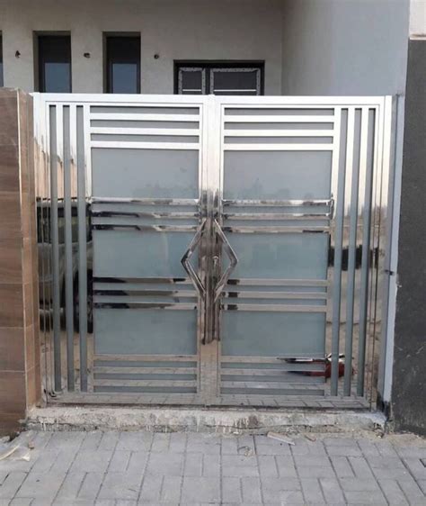 stainless steel door | Door gate design, Gate design, Grill gate design