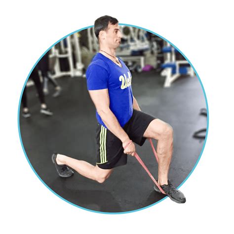 Lunges with Resistance Bands: