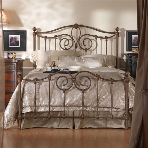 Wesley Allen Iron Beds King Olympia Metal Bed | Wayside Furniture ...