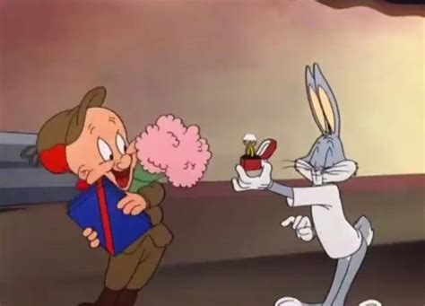 Elmer Fudd & Bugs Bunny in Rabbit Of Seville | Elmer fudd, Looney tunes, Bugs bunny