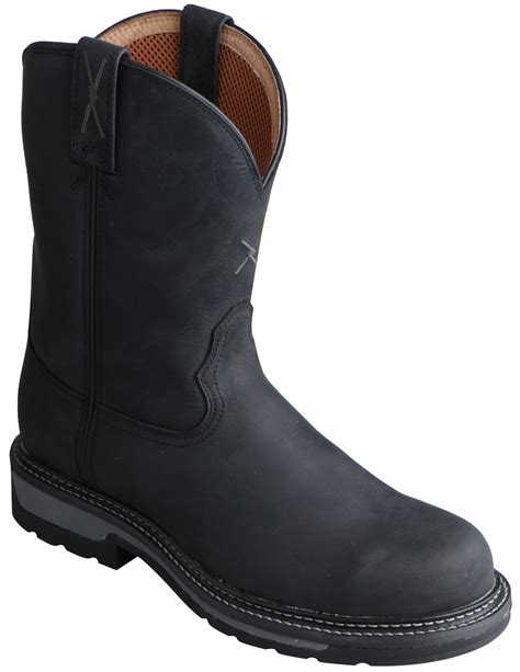 Twisted X Black Lite Cowboy Work Boots - Steel Toe | Sheplers