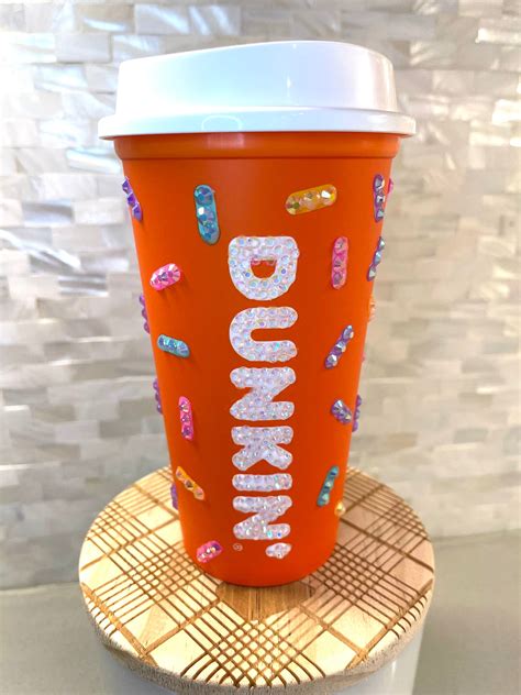 Bling Dunkin Donuts 16 Oz Reusable Cup - Etsy