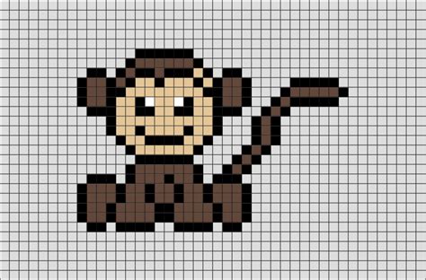 Squirrel Monkey Pixel Art | Pixel art, Cross stitch animals, Squirrel ...