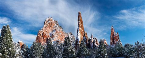 Garden of the Gods Snow Storm Spires - Lewis Carlyle Photography