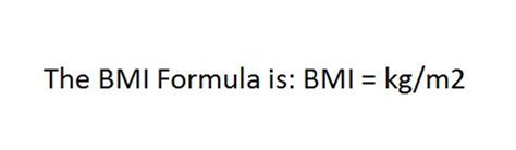 Body Mass Index (BMI) Formula - ZITOC